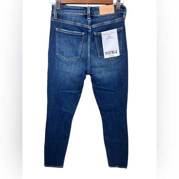 NWT Pistola Aline Aspire High Rise Skinny Stretch Denim Jeans Blue Size 26 - Picture 4 of 13